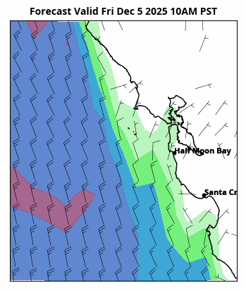 San Francisco Bay Area Long-Range Wind Forecast, including Santa Cruz 
