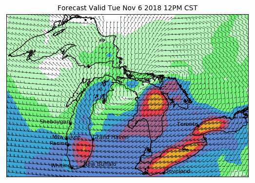 Great Lakes Long Range Wind Forecast Lake Michigan Lake Huron